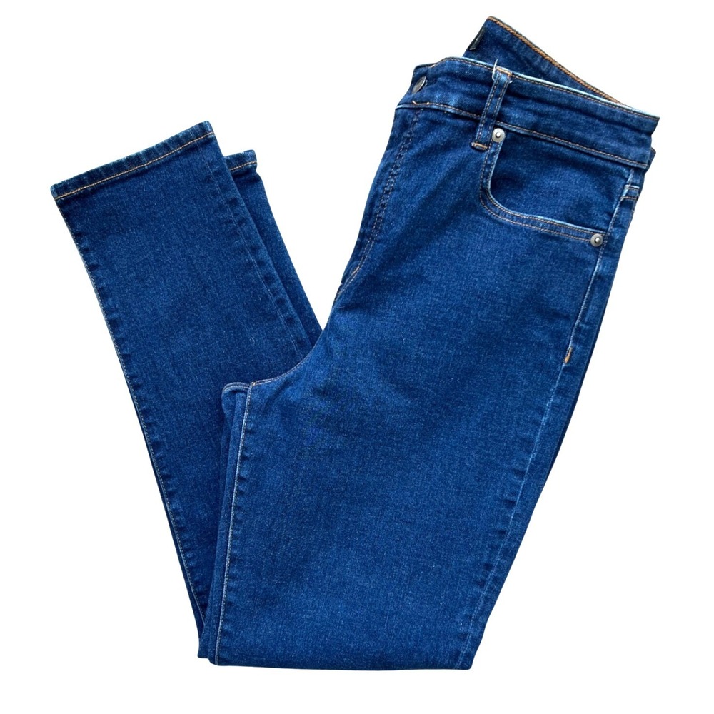 Lauren Ralph Lauren Womens High Rise Skinny Jeans Dark Indigo Blue Size 10